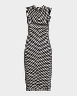 Chiara Boni La Petite Robe Avian Printed Sheath Midi Dress
