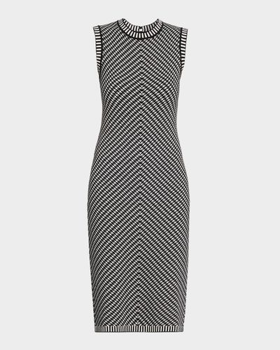 Chiara Boni La Petite Robe Avian Printed Sheath Midi Dress