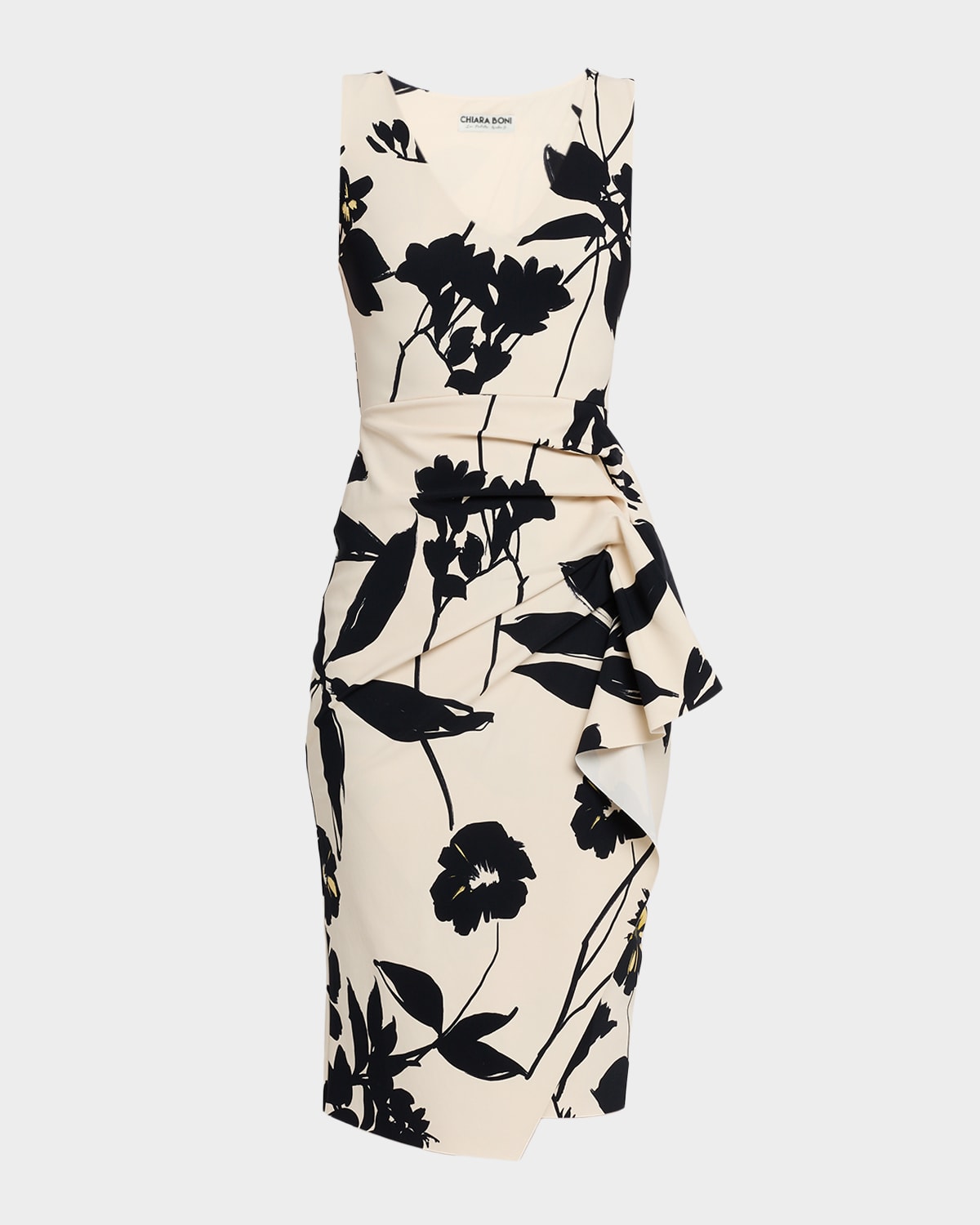 Chiara Boni La Petite Robe Ayang Floral-Print Stretch Jersey Bodycon Dress