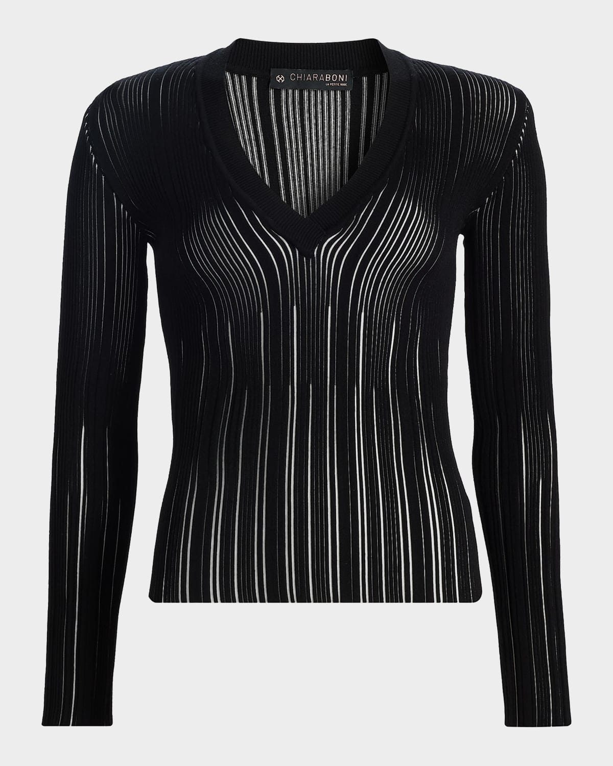 Chiara Boni La Petite Robe Briar Rib-Knit Top
