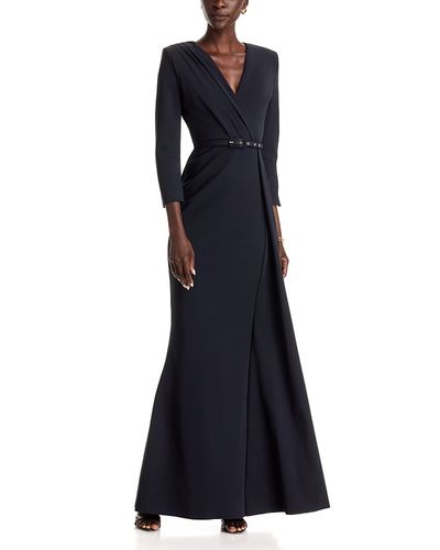 Chiara Boni La Petite Robe Chiara Boni La Petite Robe Avize Belted 3/4 Sleeve Gown