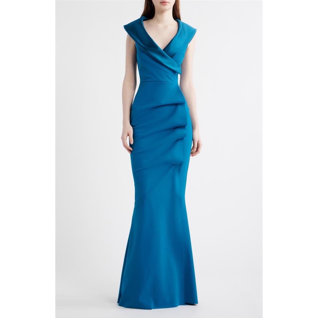 Chiara Boni La Petite Robe Chiara Boni La Petite Robe Fiy Satin Trim Mermaid Gown