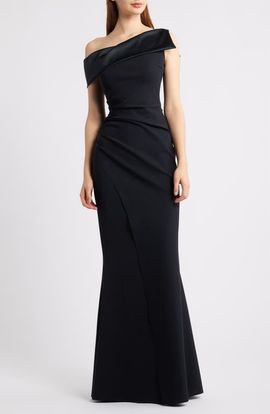 Chiara Boni La Petite Robe Chiara Boni La Petite Robe Koppany Ruched Off the Shoulder Mermaid Gown
