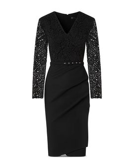 Chiara Boni La Petite Robe Chiara Boni La Petite Robe Maode Lace Bodice V Neck Dress