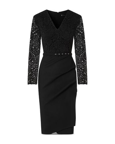 Chiara Boni La Petite Robe Chiara Boni La Petite Robe Maode Lace Bodice V Neck Dress