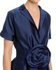 Chiara Boni La Petite Robe Chiara Boni La Petite Robe Stoya Taffeta Rosette Gown - 3