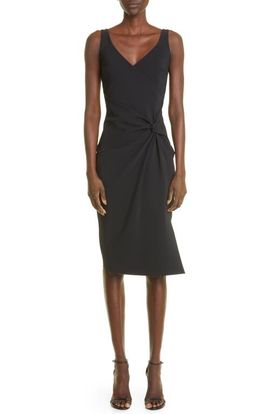 Chiara Boni La Petite Robe Chiara Boni La Petite Robe Yasu Side Ruched Cocktail Midi Dress
