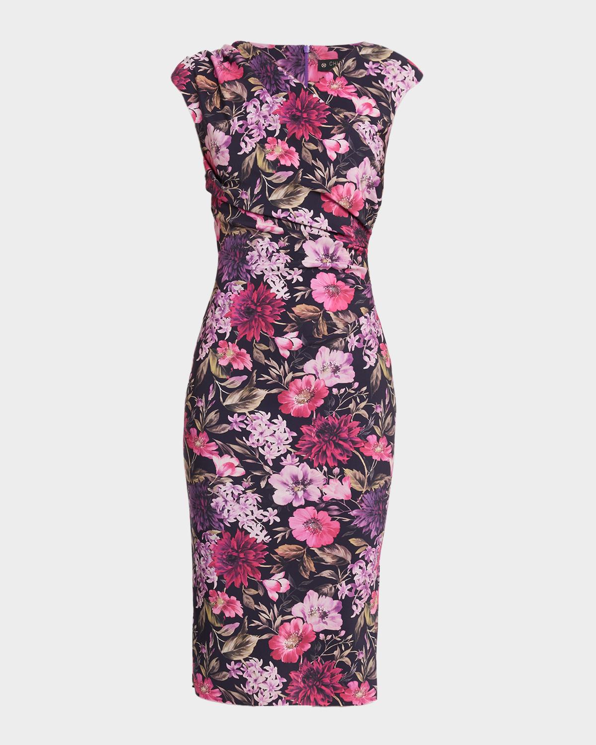 Chiara Boni La Petite Robe Dids Floral Jersey Midi Dress