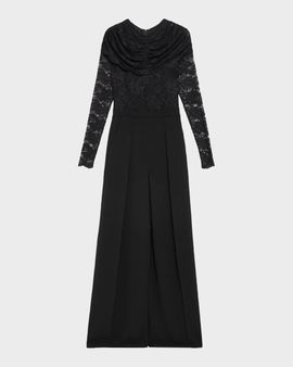 Chiara Boni La Petite Robe Elham Wide-Leg Lace Jumpsuit