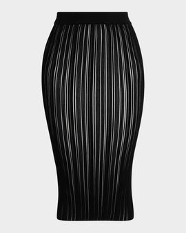 Chiara Boni La Petite Robe Kalika Rib-Knit Midi Skirt