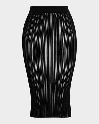 Chiara Boni La Petite Robe Kalika Rib-Knit Midi Skirt