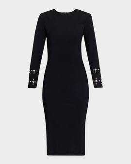 Chiara Boni La Petite Robe Klara Crystal-Embellished Bodycon Midi Dress