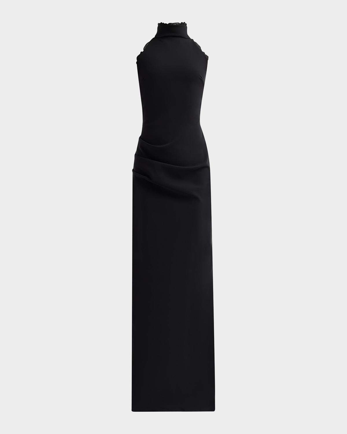 Chiara Boni La Petite Robe Kyomi Draped Column Gown