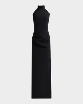 Chiara Boni La Petite Robe Kyomi Draped Column Gown