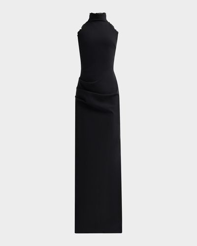 Chiara Boni La Petite Robe Kyomi Draped Column Gown