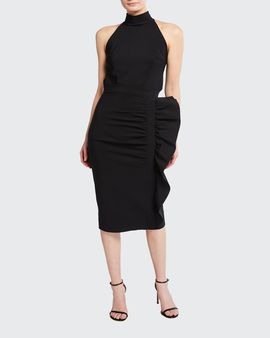 Chiara Boni La Petite Robe Mali Side Ruffle Pencil Skirt