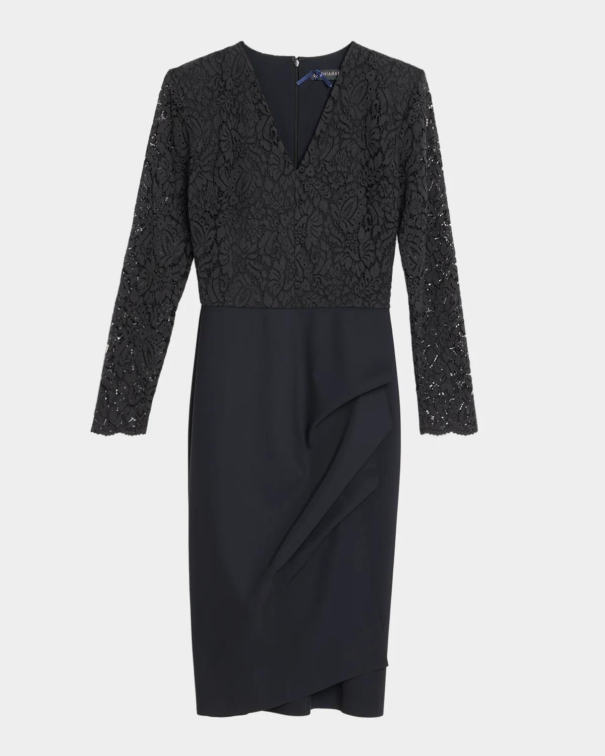 Chiara Boni La Petite Robe Maode Ruched Velvet Mermaid Gown