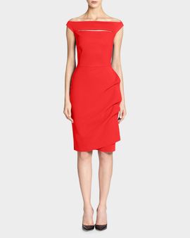 Chiara Boni La Petite Robe Melania Short Off-The-Shoulder Dress
