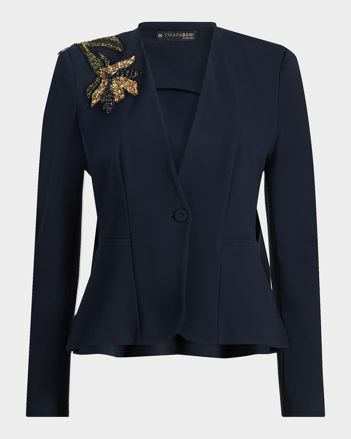 Chiara Boni La Petite Robe Momby Floral Embellished Blazer