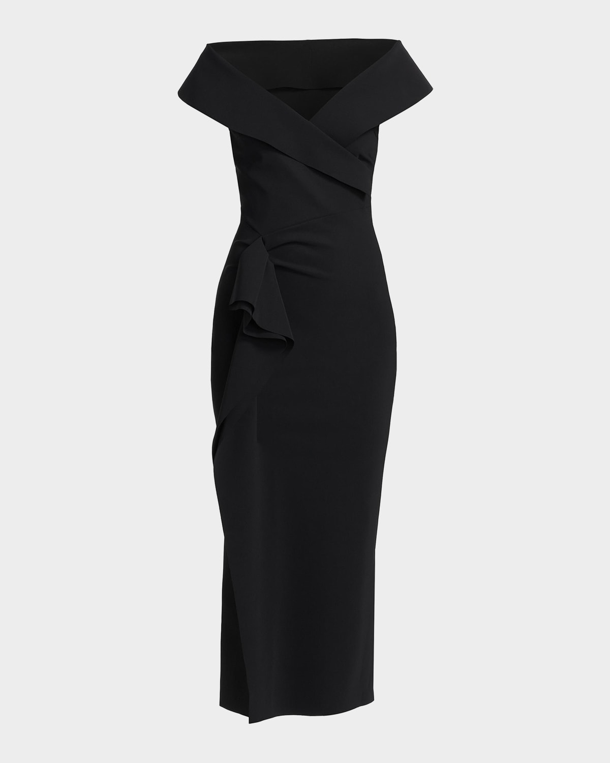 Chiara Boni La Petite Robe Norshana Portrait-Neck Cocktail Dress
