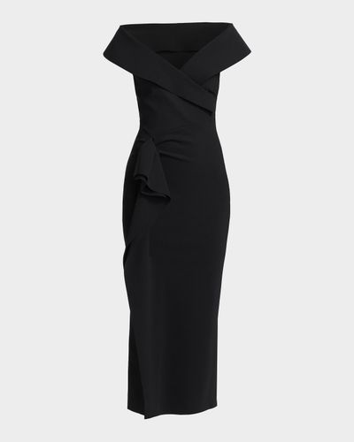 Chiara Boni La Petite Robe Norshana Portrait-Neck Cocktail Dress