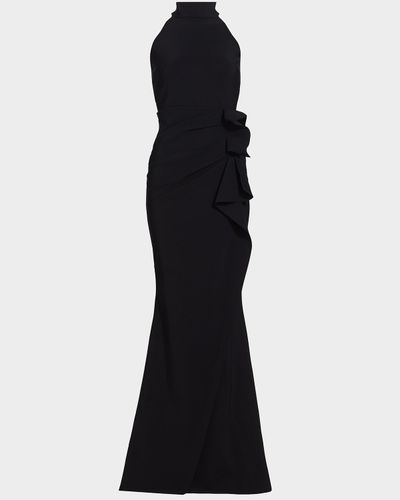 halter neck maxi dress pattern Long Dress with Halter Neck Sewing Pattern main image 0