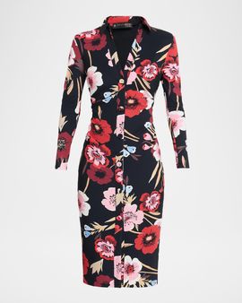 Chiara Boni La Petite Robe Taima Jersey Sheath Knee-Length Shirtdress