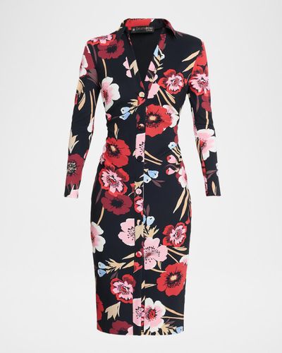 Chiara Boni La Petite Robe Taima Jersey Sheath Knee-Length Shirtdress