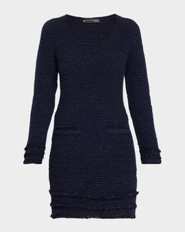 Chiara Boni La Petite Robe Tralor Scoopneck Sheath Mini Dress