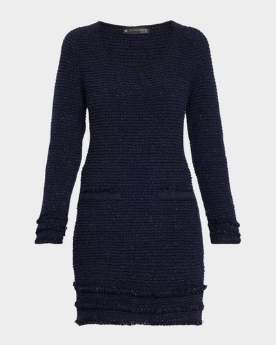 Chiara Boni La Petite Robe Tralor Scoopneck Sheath Mini Dress