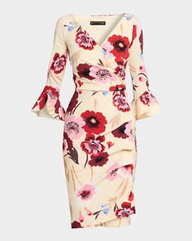 Chiara Boni La Petite Robe Triana Bodycon Floral-Print Dress