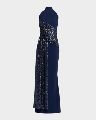 Chiara Boni La Petite Robe Virgo Sequined Column Gown