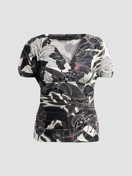 Chiara Boni La Petite Robe Women's Aaral Floral V-Neck Top