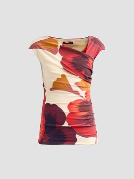 Chiara Boni La Petite Robe Women's Aasha Floral Asymmetric Top