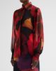 Chiara Boni La Petite Robe Women's Ajap Floral Georgette Blouse - 4