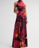 Chiara Boni La Petite Robe Women's Ankita Floral Draped Mock-Turtleneck Maxi Dress - 2