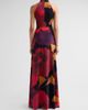 Chiara Boni La Petite Robe Women's Ankita Floral Draped Mock-Turtleneck Maxi Dress - 3