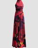 Chiara Boni La Petite Robe Women's Ankita Floral Draped Mock-Turtleneck Maxi Dress - 6