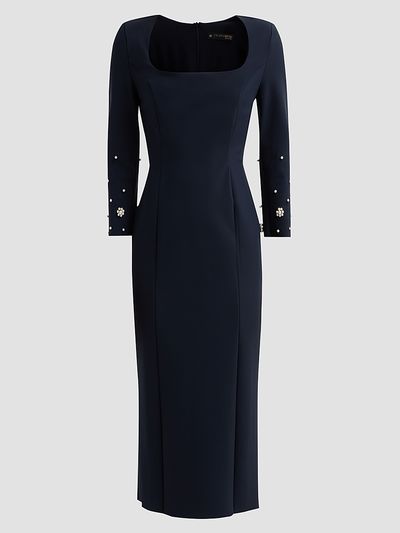 Chiara Boni La Petite Robe Women's Aquari Embellished Midi Dress