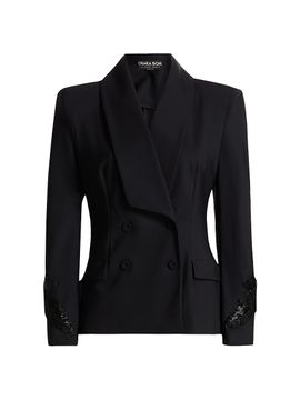 Chiara Boni La Petite Robe Women's Bariel Beaded Cuff Blazer