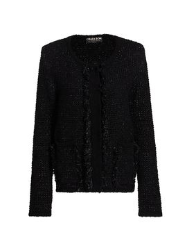 Chiara Boni La Petite Robe Women's Borant Metallic Tweed Cardigan