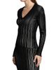 Chiara Boni La Petite Robe Women's Briar Rib-Knit V-Neck Top - 4