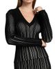 Chiara Boni La Petite Robe Women's Briar Rib-Knit V-Neck Top - 6