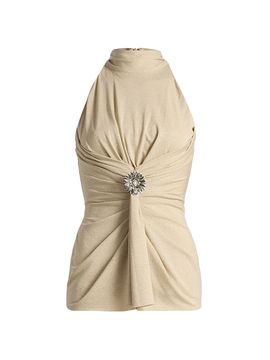 Chiara Boni La Petite Robe Women's Cara Mock Turtleneck Top
