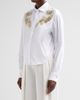 Chiara Boni La Petite Robe Women's Danae Embroidered Cotton-Blend Shirt - 4