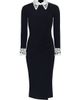Chiara Boni La Petite Robe Women's Duchi Laser-Cut Trim Cocktail Dress - 8