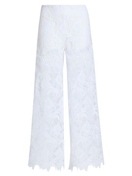 Chiara Boni La Petite Robe Women's Emilka Lace Wide-Leg Pants