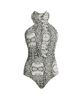 Chiara Boni La Petite Robe Women's Eriya Snakeskin-Print One-Piece Swimsuit - 1