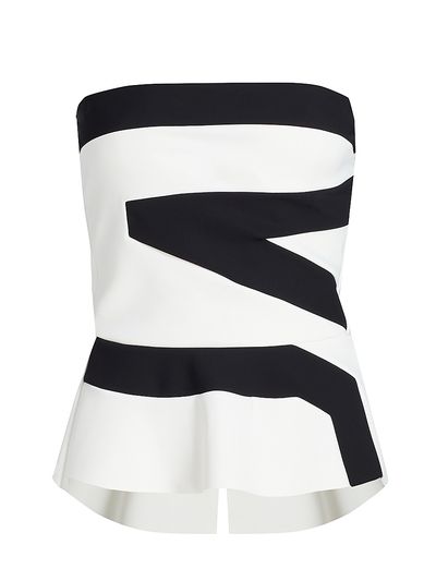 Chiara Boni La Petite Robe Women's Gabry Striped Strapless Top