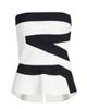 Chiara Boni La Petite Robe Women's Gabry Striped Strapless Top - 9